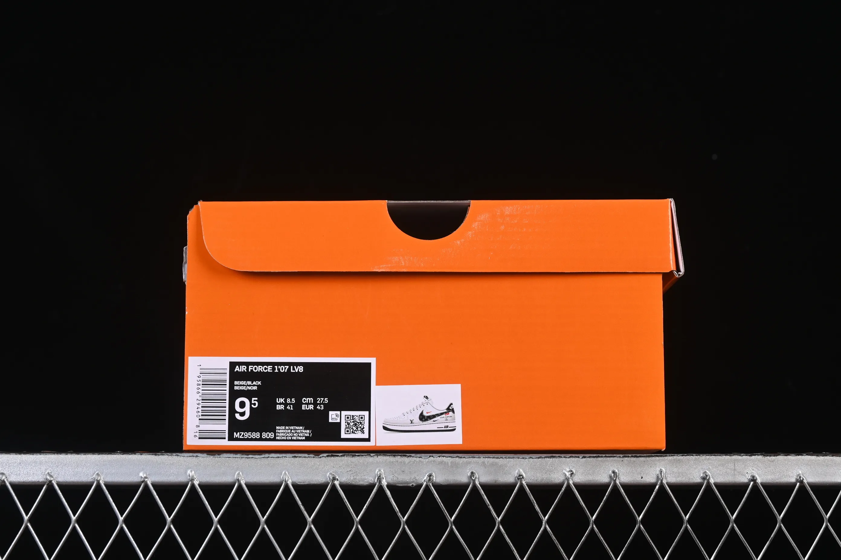 All categories Nk Air Force 1 Air Force series Nk Air Force 1 Low Air Force low-top Nike Air Force 1'07 Low LV joint beige printed hook Air Force 1 low-top casual sneakers MZ9588-809